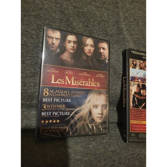 Les Miserables 2013 DVD NEW SEALED with Sleeve Hugh Jackman Anne Hathaway - Picture 2 of 3